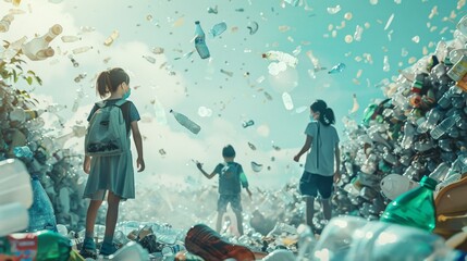 Experience the impact of recycling and community action as people unite to combat plastic pollution, celebrating Earth Day with a commitment to preserving the environment for future generations.