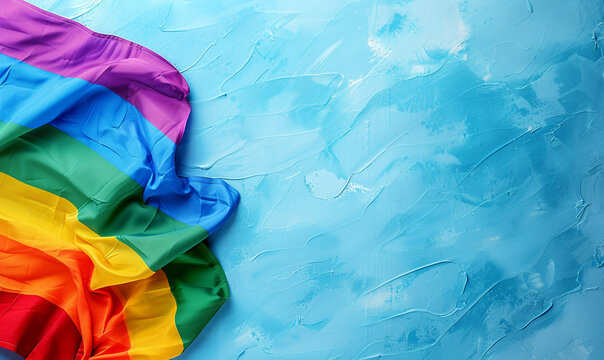 Pride background with copy space.