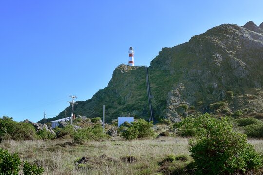 The long flight of steps upt to Cape Paillser Lighthouse