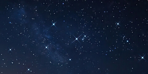 Obraz premium A constellation twinkles in the night sky, its stars forming a familiar pattern