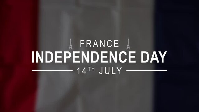 Happy bastille day with bastille flag background for bastille day.