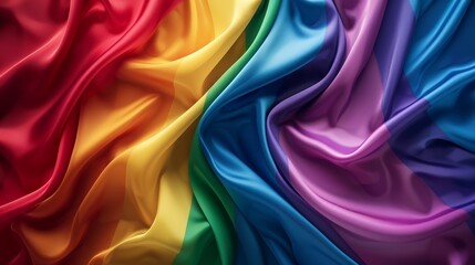 HAPPY PRIDE MONTH 2024 rainbow colours with texts 'Pride Month 2024', respecting and supporting diversity of LGBTQ+ genders, focus on, inclusivity theme, dynamic, composite, parade backdrop