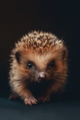 Fototapeta premium A close-up of a small hedge growing in a pot on a table