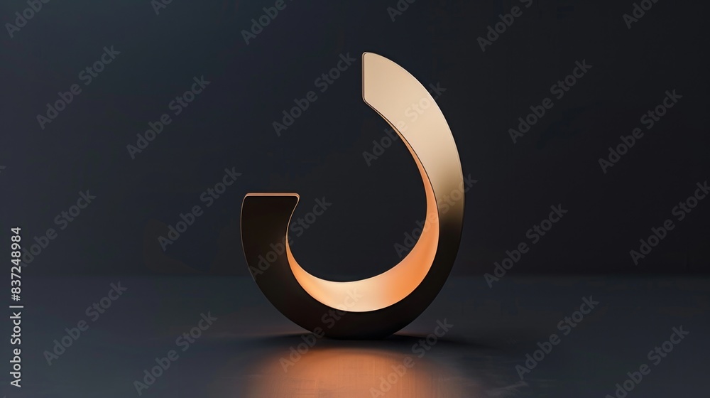 Poster A desk lamp sitting on a table with a smooth surface and possibly some objects or decorations around it