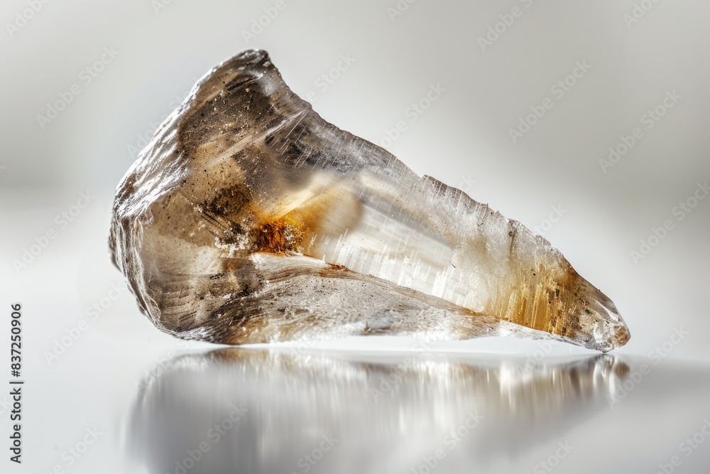 Poster A large piece of rock sitting on a table