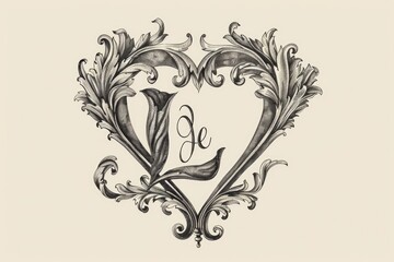 A simple black and white illustration of a heart symbol