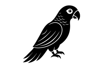 parrot bird silhouette vector illustration