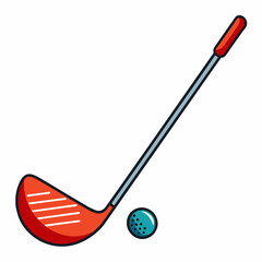 Golf Club Vector Illustration Icon