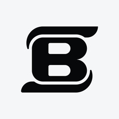 Letter SB logo Vector modern minimalist