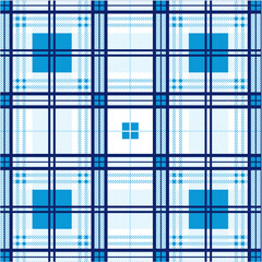 Geometric Square scottish plaid pattern