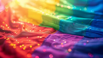 Obraz premium HAPPY PRIDE MONTH 2024 rainbow colours with texts 'Pride Month 2024', respecting and supporting diversity of LGBTQ+ genders, focus on, inclusivity theme, dynamic, composite, parade backdrop