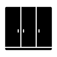 Cupboard vector icon. Furniture sign