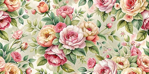 Blossom Elegance A gorgeous floral patterned background, floral, elegant, beautiful, nature, blossom, background, design, pattern, wallpaper, girly, feminine, delicate, botanical, spring