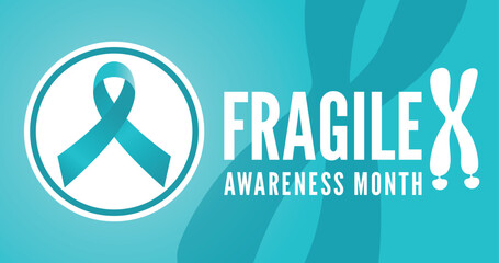 Fragile X syndrome Awareness Month observed every year in July. Template for background, banner, card, poster 