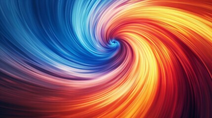 Fototapeta premium Colorful Swirl Abstract Background in Red and Blue