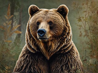 brown bear in the forest
