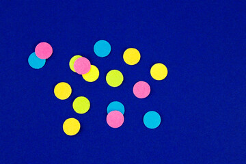 Group of paper circles with different colors