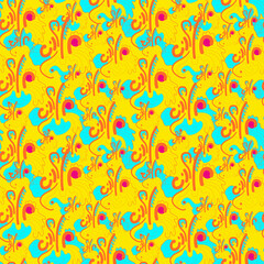 Unique abstract seamless pattern with hand drawn pattern for textile, texture, apparel things, wallpapers
