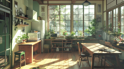 Interior design of a living room