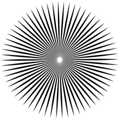 Obraz premium Sunburst element radial_stripes or sunburst design.