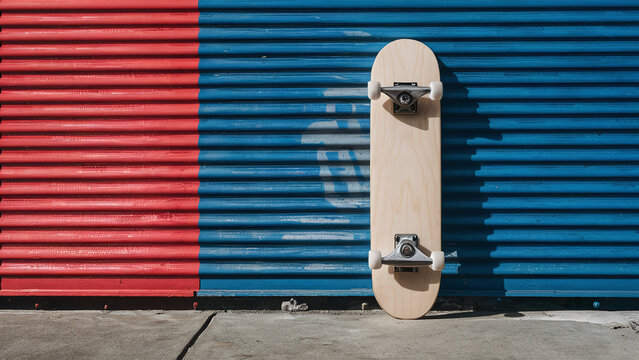 a blank skateboard mockup
