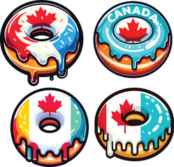 National Canada Donut Day vector design