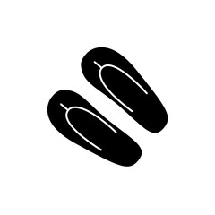 flip flops concept line icon. Simple element illustration. flip flops concept outline symbol design.