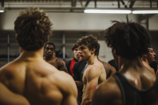 Motivational Training Session for Wrestlers Focused on Mental Strength and Resilience