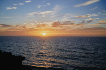 Obraz premium sunset over the ocean