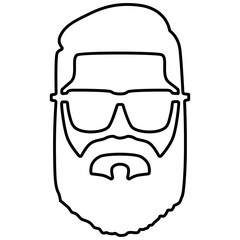 Beard Face Outline