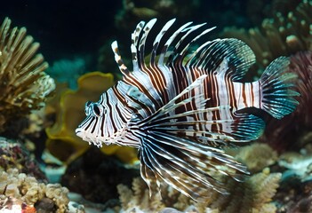 A view of a Lion Fish in the sea