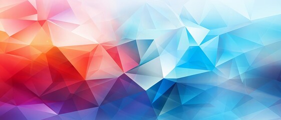 Obraz premium geometric landscape with sharp angles