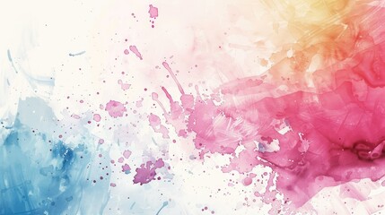 Naklejka premium Abstract watercolor swirls and splashes
