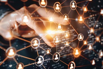 Global business structure and networking for hr recruitment and customer service