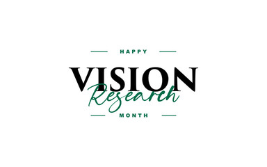 Vision Research Month Holiday Concept Vector