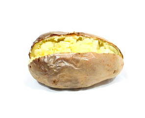 baked potato in isolated background 