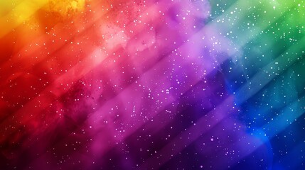 Fototapeta premium Rainbow gradient abstract background for web design, featuring LGBT community flag colors, celebrating Pride Month (close up, celebration theme, vibrant, Multilayer, digital art backdrop)