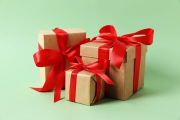 red gift boxes