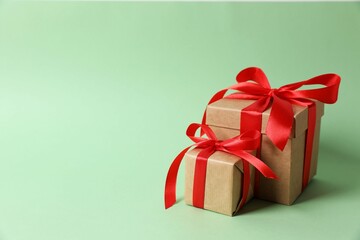 red gift boxes