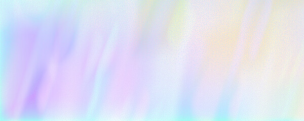 Obraz premium Abstract background featuring a holographic blur with a color gradient.Vector grain noise texture, and watercolor blend.Neon iridescent colors creating a smooth gradation effect.