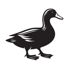 Duck vector silhouette