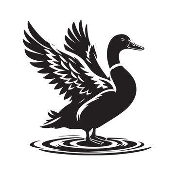 recommend clip art: Duck vector silhouette