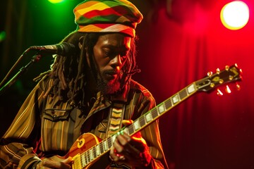 Portrait of a reggae man