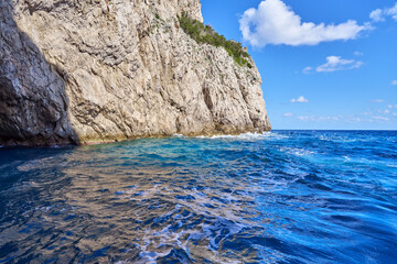Obraz premium The coastline of the island of Capri, Campanian Archipelago, Italy 