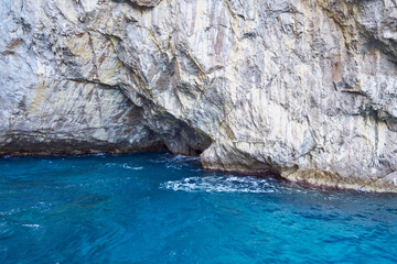 The coastline of the island of Capri, Campanian Archipelago, Italy	