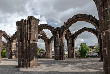Bara Kaman is the unfinished mausoleum of Ali Adil Shah II in Bijapur, India.