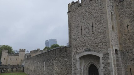Walls of the Tower of London.