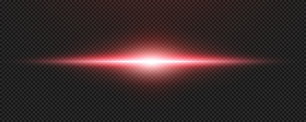 Set of realistic vector red stars png. Set of vector suns png. Red flares with highlights. Horizontal light lines, laser, flash.	
