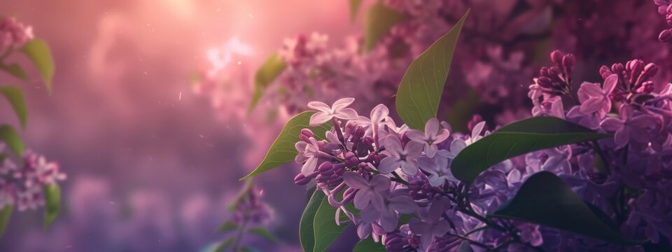 Banner of Syringa vulgaris (lilac or common lilac) is a species of flowering plant in the olive family Oleaceae, native to the Balkan Peninsula, where it grows on rocky hill