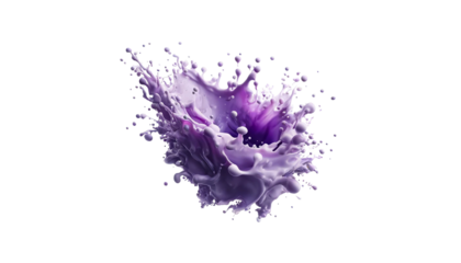  pink splash isolated  on the transparent background.